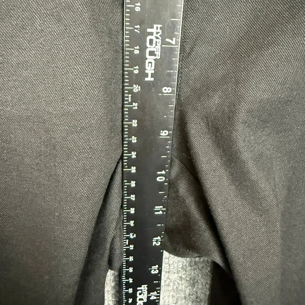 J Jill Pants Womens‎ 10 Tall Black Linen Blend Stretch Straight Leg Crop Beach